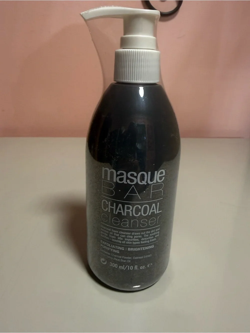Masque Bar Charcoal Cleanser for Face Exfoliating Purifying Brightening 10 fl oz